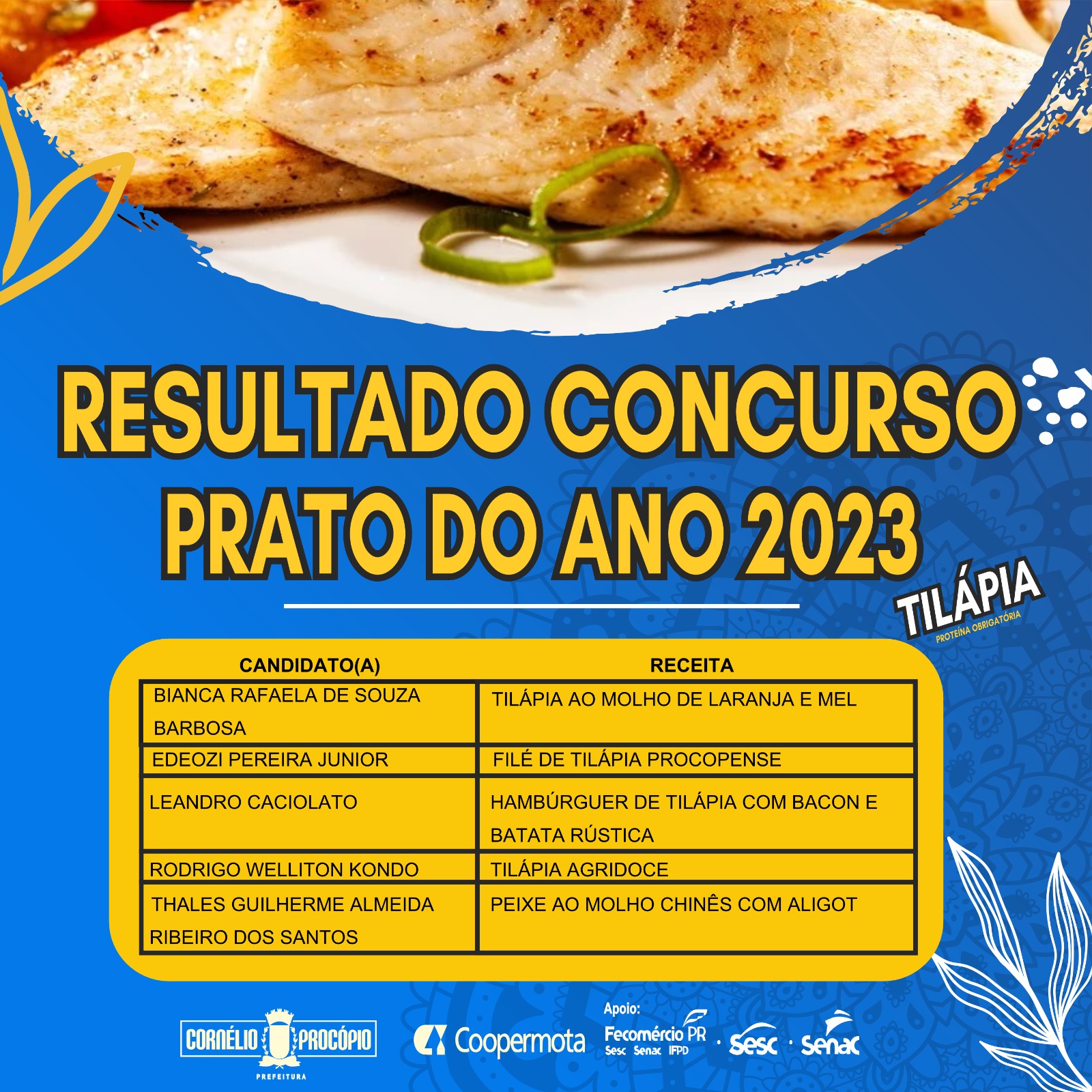 Concurso prato do ano 2023